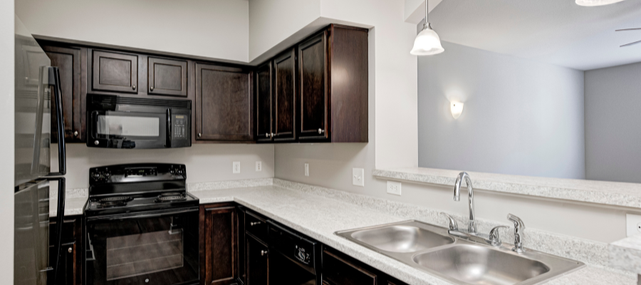 Interior shot of kitchen at Highpointe on Meridian